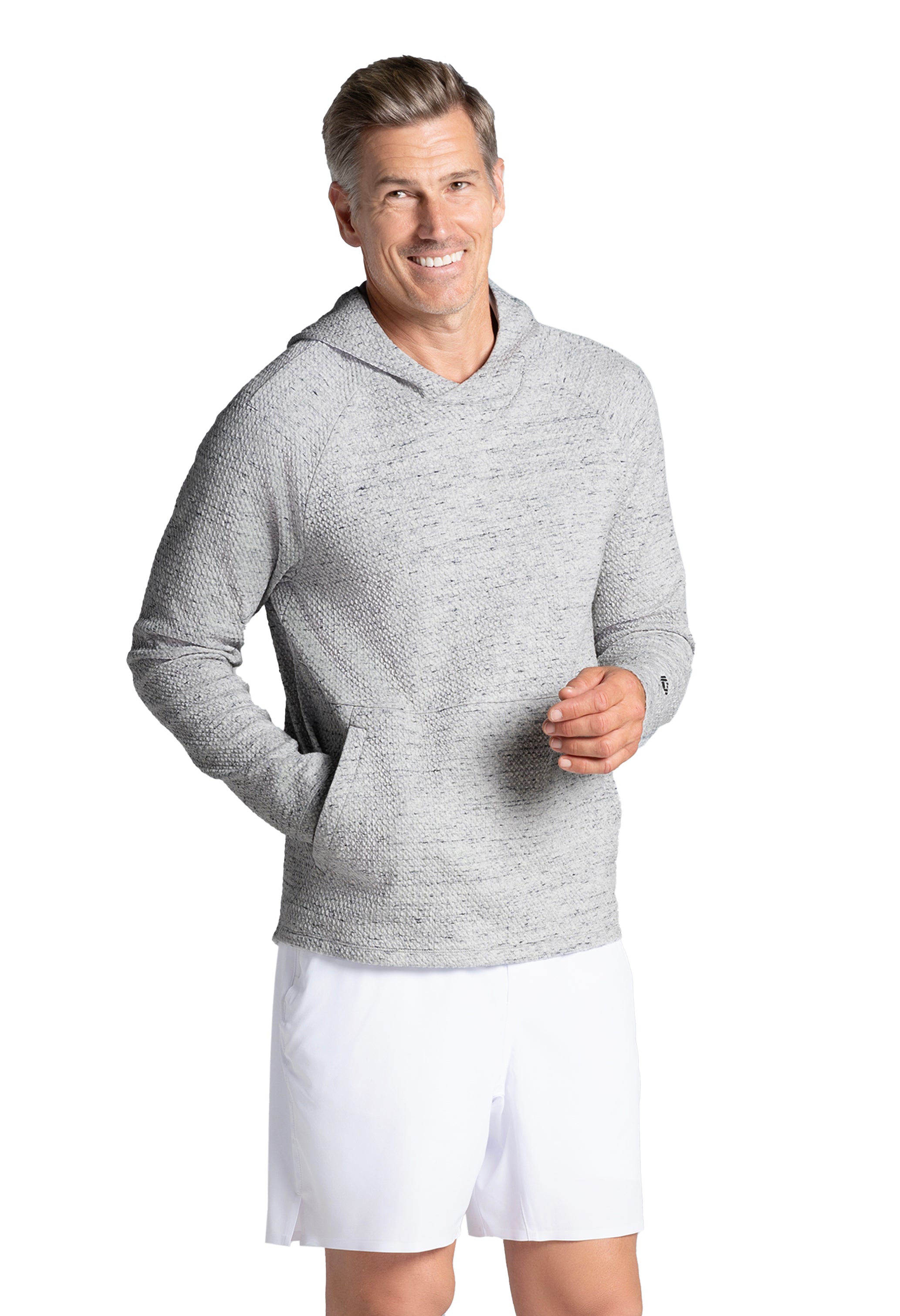 Solid Popcorn Stitch Hoody - 94001