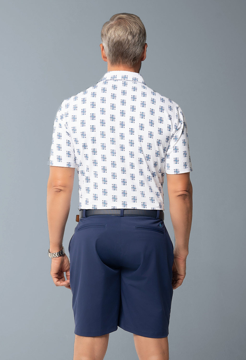 King of Spades Print Short Sleeve Polo – 94170 (Modern Fit)