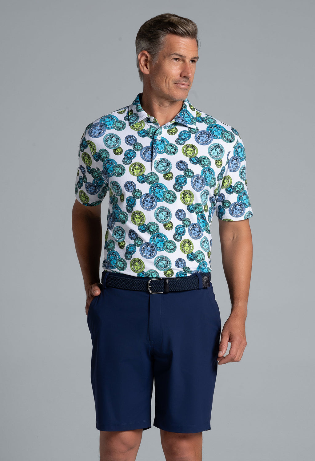 Medusa Print Short Sleeve Polo – 94171 (Modern Fit)