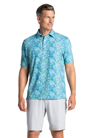 Fireworks Print Short Sleeve Polo – 94175 (Modern Fit)